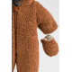Хутряний комбінезон Teddy коричневий 74 (6-9 міс)