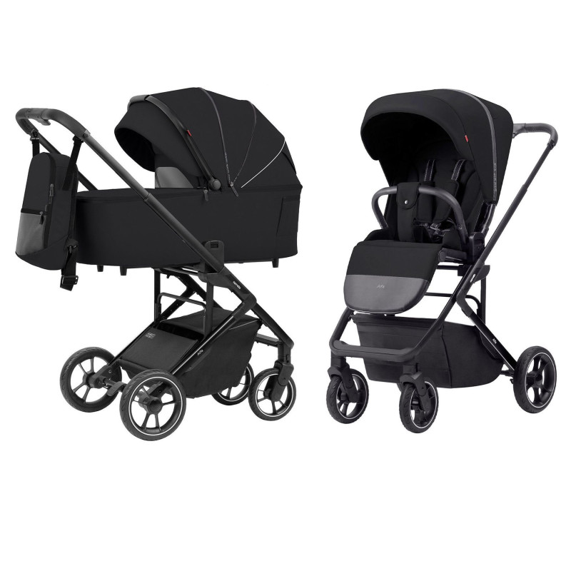 Коляска універсальна CARRELLO Alfa+ CRL-6507 (2in1) Midnight Black /1/