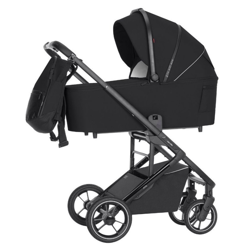 Коляска універсальна CARRELLO Alfa+ CRL-6507 (2in1) Midnight Black /1/