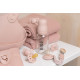 Скляна дитяча пляшечка BIBS Baby Glass Bottle повний комплект 110 мл – Blush