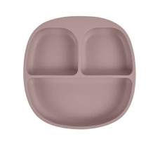 Тарілка з секціями силіконова Pale Mauve