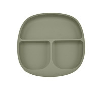 Тарілка з секціями силіконова Green Tea