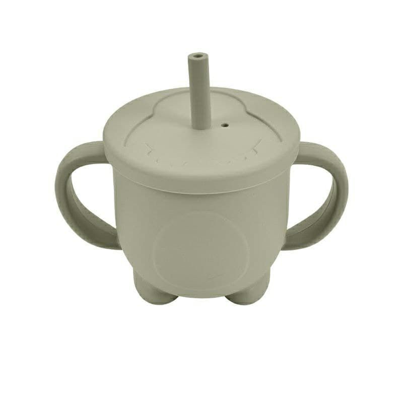 Силіконовий поїльник Пінгвін з трубочкою Green Tea