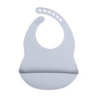 Силіконовий нагрудник Minimalistic Light grey