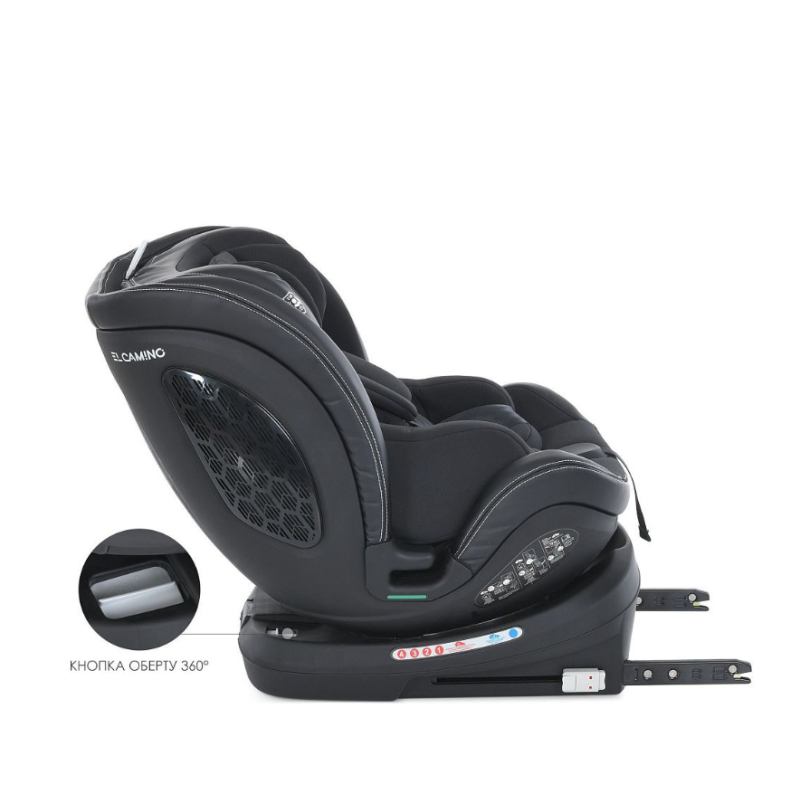 Автокрісло дитяче ElCamino ME 1109 i-BASE Jet Black