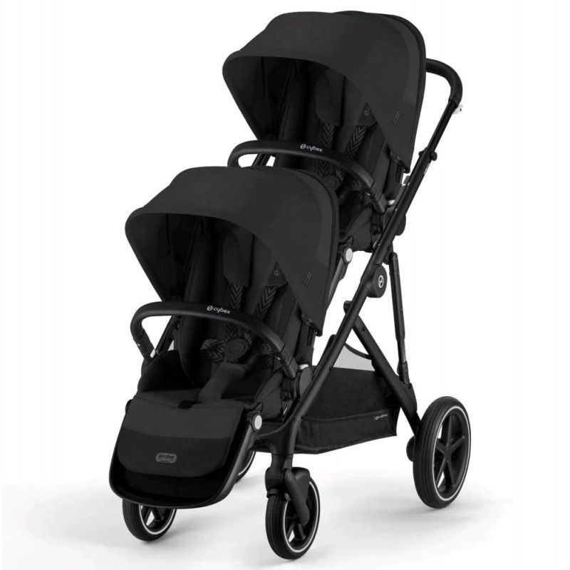 Коляска для двійні 2 в 1 Cybex Gazelle S BLK Moon black