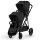 Коляска для двійні 2 в 1 Cybex Gazelle S BLK Moon black
