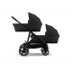 Коляска для двійні 2 в 1 Cybex Gazelle S BLK Moon black