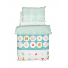Постільний комплект 5 ел Twins Organic Line Animals Mint