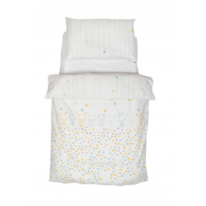 Постільний комплект 5 ел Twins Organic Line Bunnies Mint