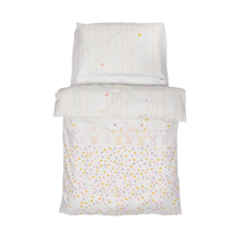 Постільний комплект 5 ел Twins Organic Line Bunnies pink