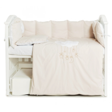 Постільний комплект 6 ел Babycentre & Twins Moonlight beige