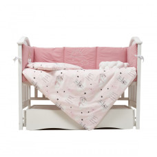 Постільний комплект 7 ел Twins Fluffy Puffy Powder pink