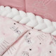 Постільний комплект 7 ел Twins Fluffy Puffy Powder pink