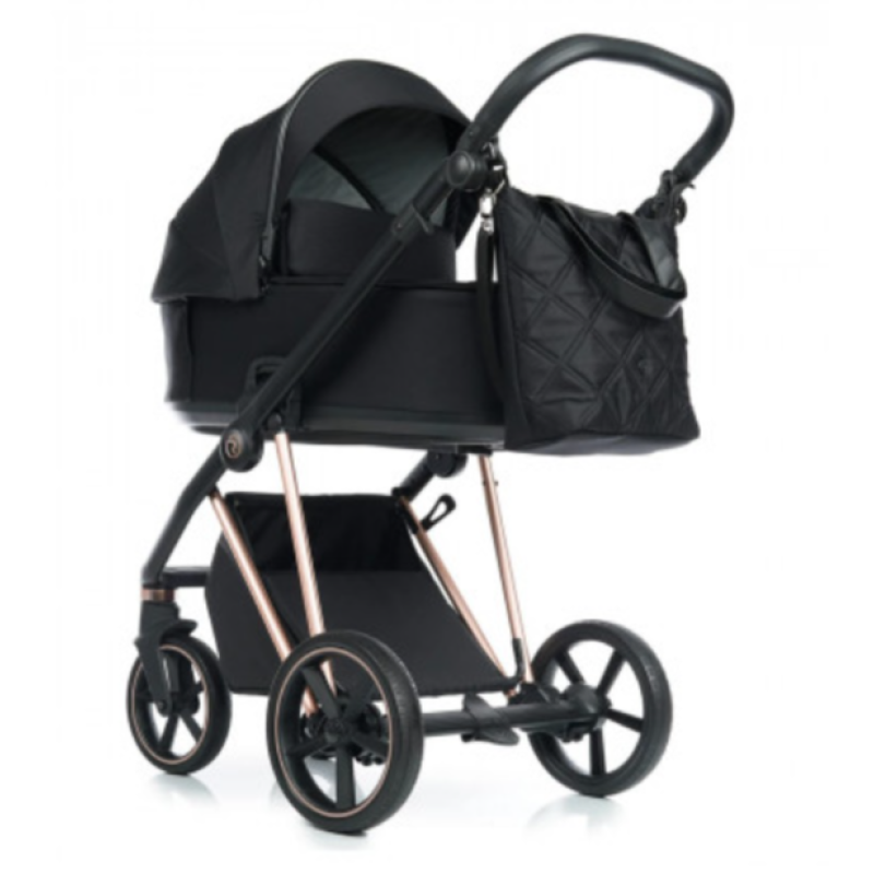 Коляска Roan ivi Eco Black Rose Gold