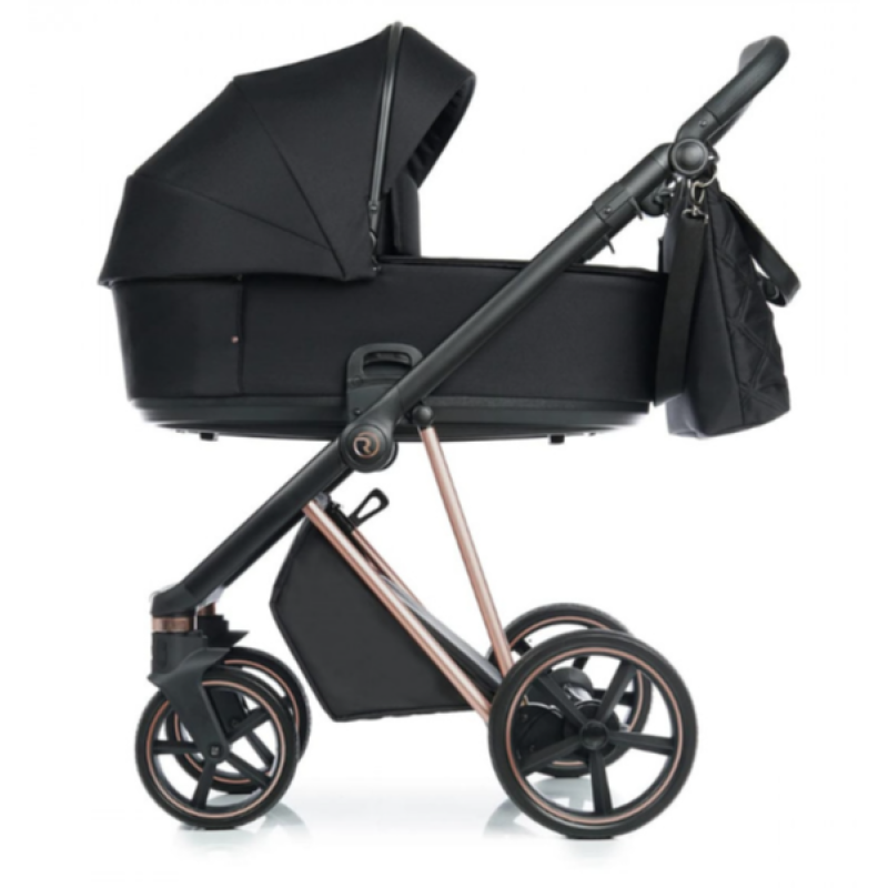 Коляска Roan ivi Eco Black Rose Gold