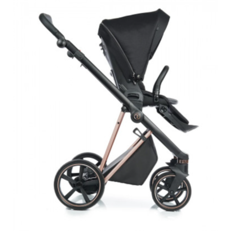 Коляска Roan ivi Eco Black Rose Gold