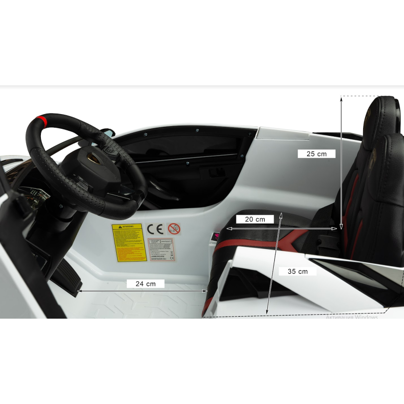 Електромобіль Caretero (Toyz) Lamborghini White