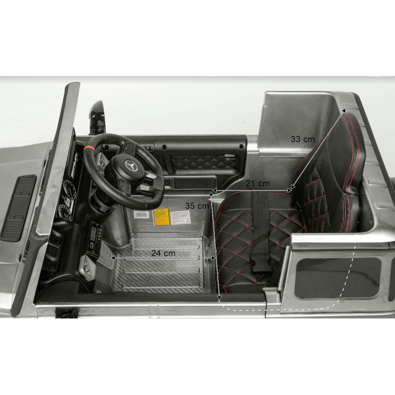 Електромобіль Caretero (Toyz) Mercedes Benz G63 AMG Wine Red