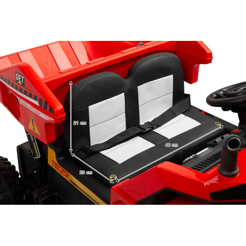 Електромобіль самоскид Caretero (Toyz) Tank Red