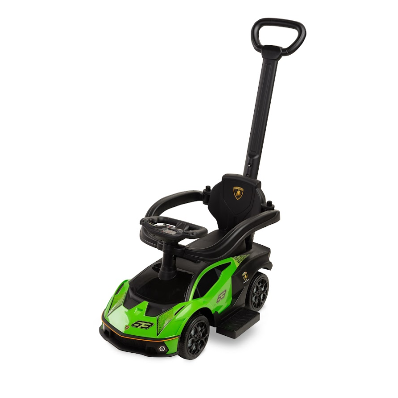 Машинка для катання Caretero (Toyz) Lamborghini Essenza Green з батьківською ручкою