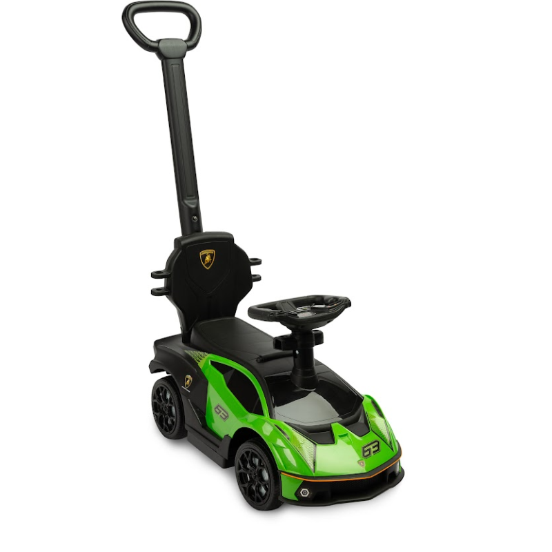 Машинка для катання Caretero (Toyz) Lamborghini Essenza Green з батьківською ручкою