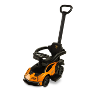 Машинка для катання Caretero (Toyz) Lamborghini Essenza Orange з батьківською ручкою