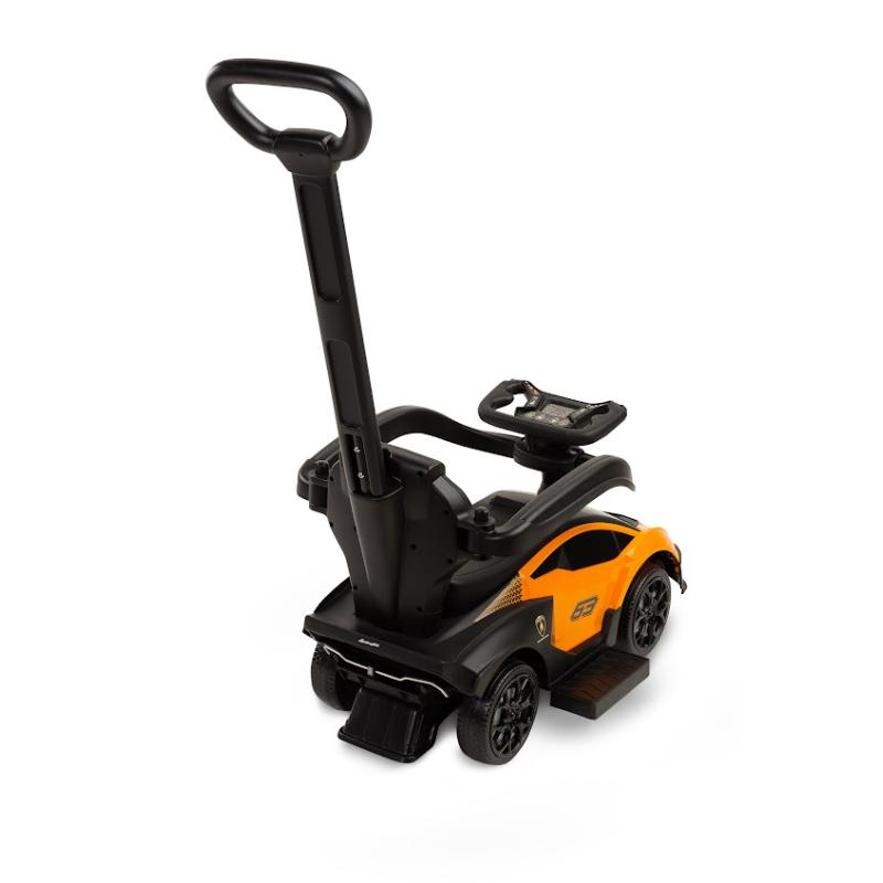 Машинка для катання Caretero (Toyz) Lamborghini Essenza Orange з батьківською ручкою