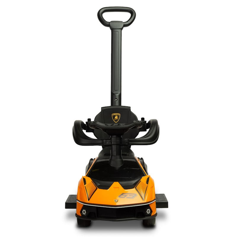 Машинка для катання Caretero (Toyz) Lamborghini Essenza Orange з батьківською ручкою