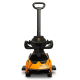 Машинка для катання Caretero (Toyz) Lamborghini Essenza Orange з батьківською ручкою