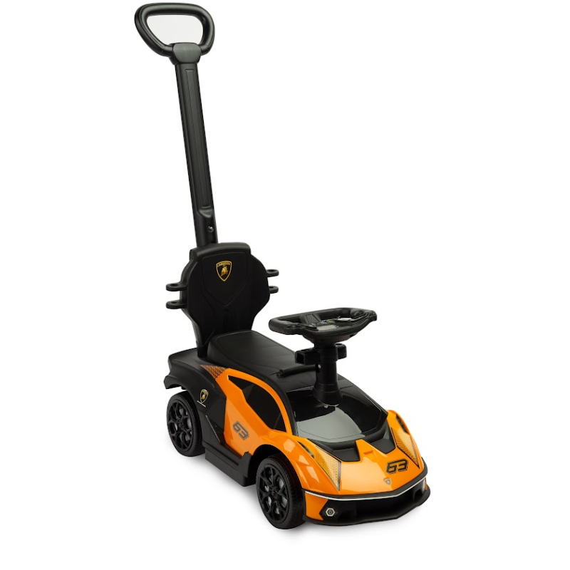 Машинка для катання Caretero (Toyz) Lamborghini Essenza Orange з батьківською ручкою