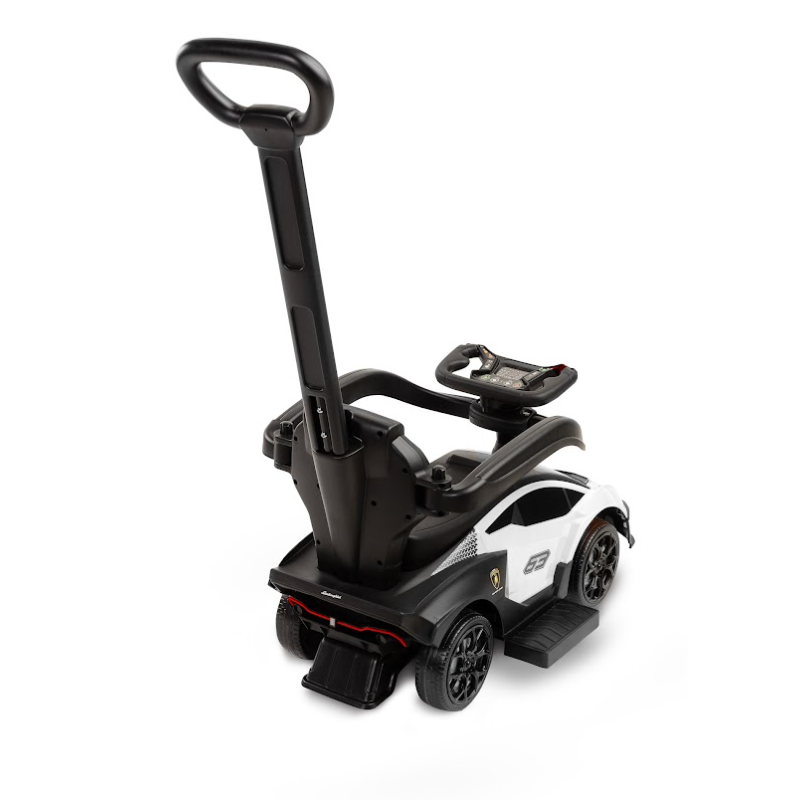 Машинка для катання Caretero (Toyz) Lamborghini Essenza White з батьківською ручкою