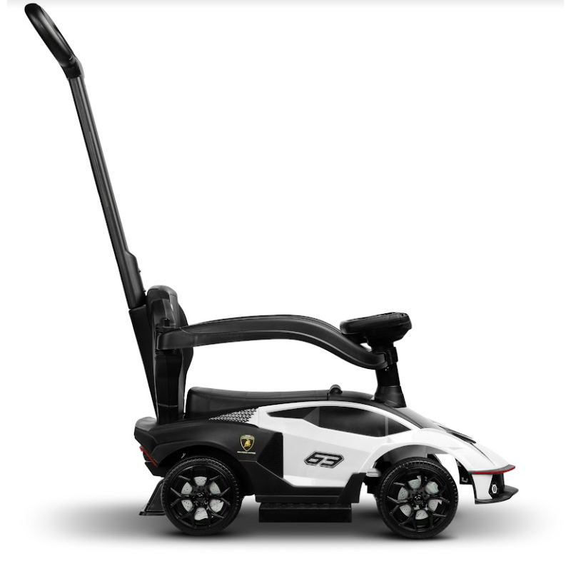 Машинка для катання Caretero (Toyz) Lamborghini Essenza White з батьківською ручкою