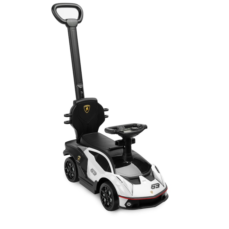 Машинка для катання Caretero (Toyz) Lamborghini Essenza White з батьківською ручкою
