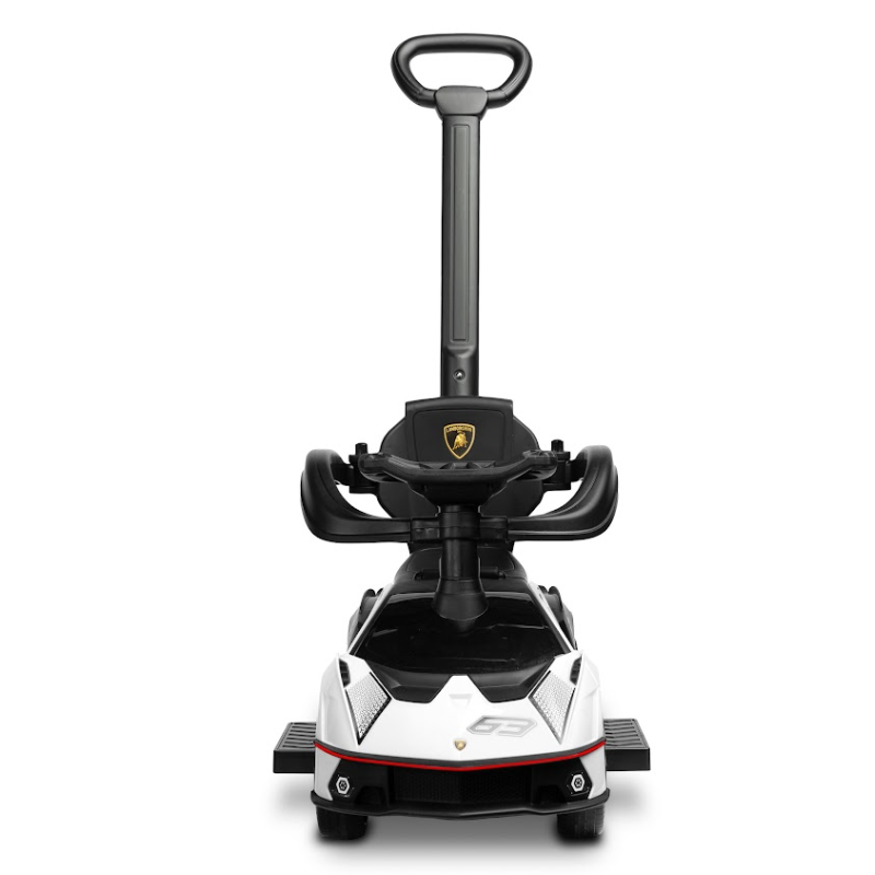 Машинка для катання Caretero (Toyz) Lamborghini Essenza White з батьківською ручкою