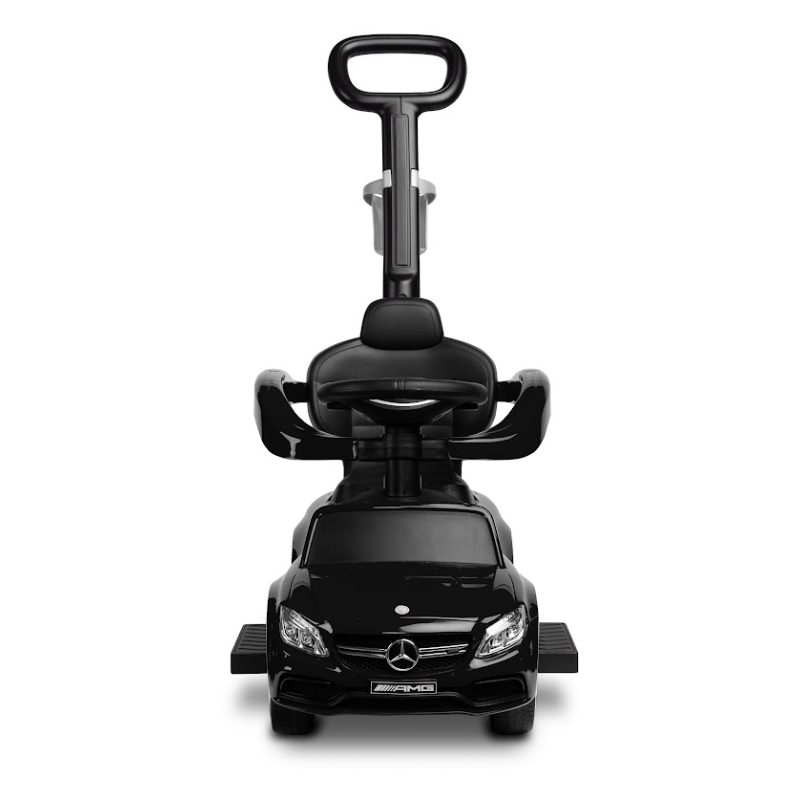 Машинка для катання Caretero (Toyz) Mercedes AMG C63 з батьківською ручкою Black
