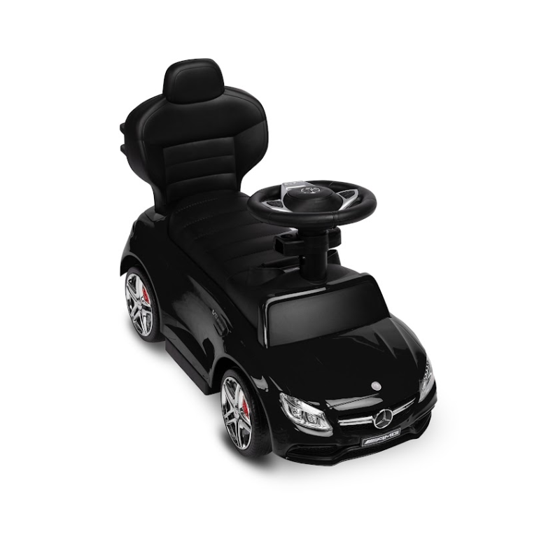 Машинка для катання Caretero (Toyz) Mercedes AMG C63 з батьківською ручкою Black