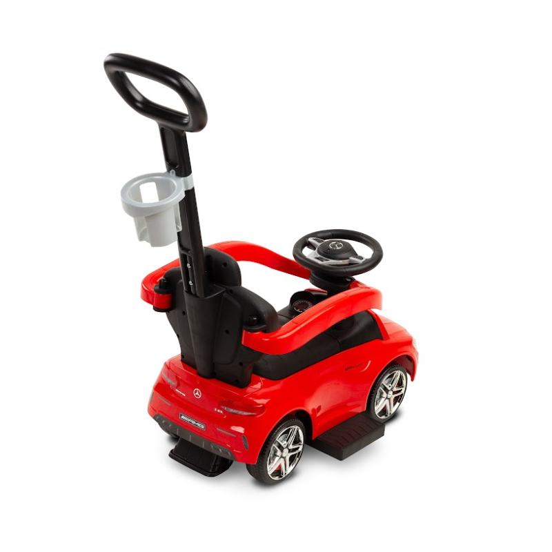 Машинка для катання Caretero (Toyz) Mercedes AMG C63 з батьківською ручкою Red