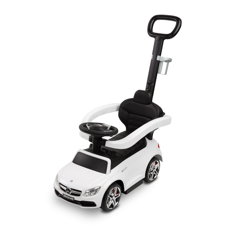 Машинка для катання Caretero (Toyz) Mercedes AMG C63 з батьківською ручкою White
