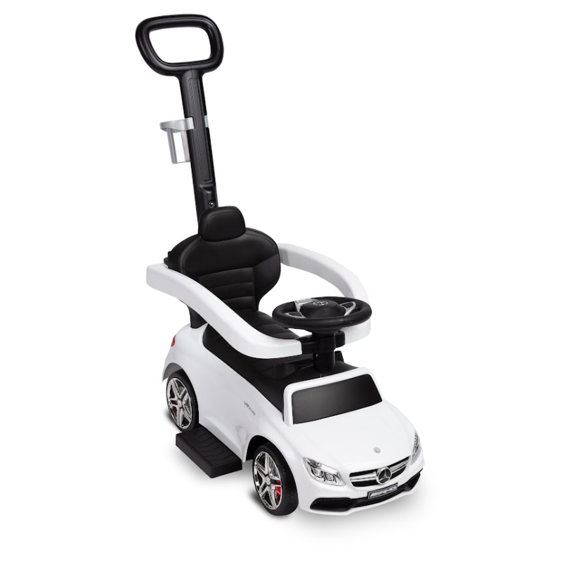 Машинка для катання Caretero (Toyz) Mercedes AMG C63 з батьківською ручкою White