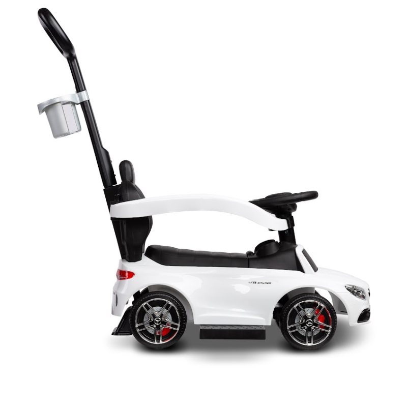 Машинка для катання Caretero (Toyz) Mercedes AMG C63 з батьківською ручкою White