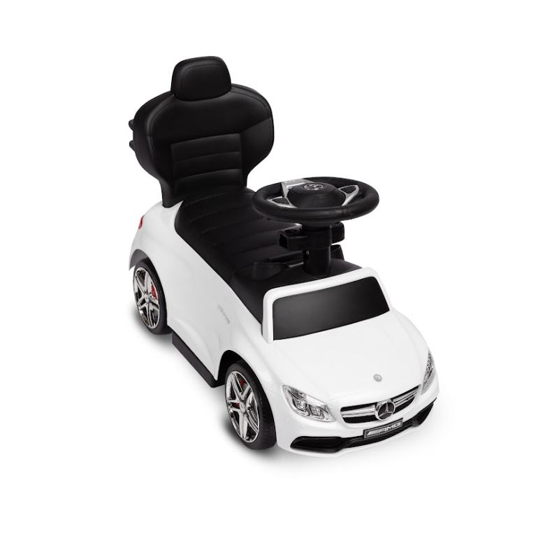 Машинка для катання Caretero (Toyz) Mercedes AMG C63 з батьківською ручкою White