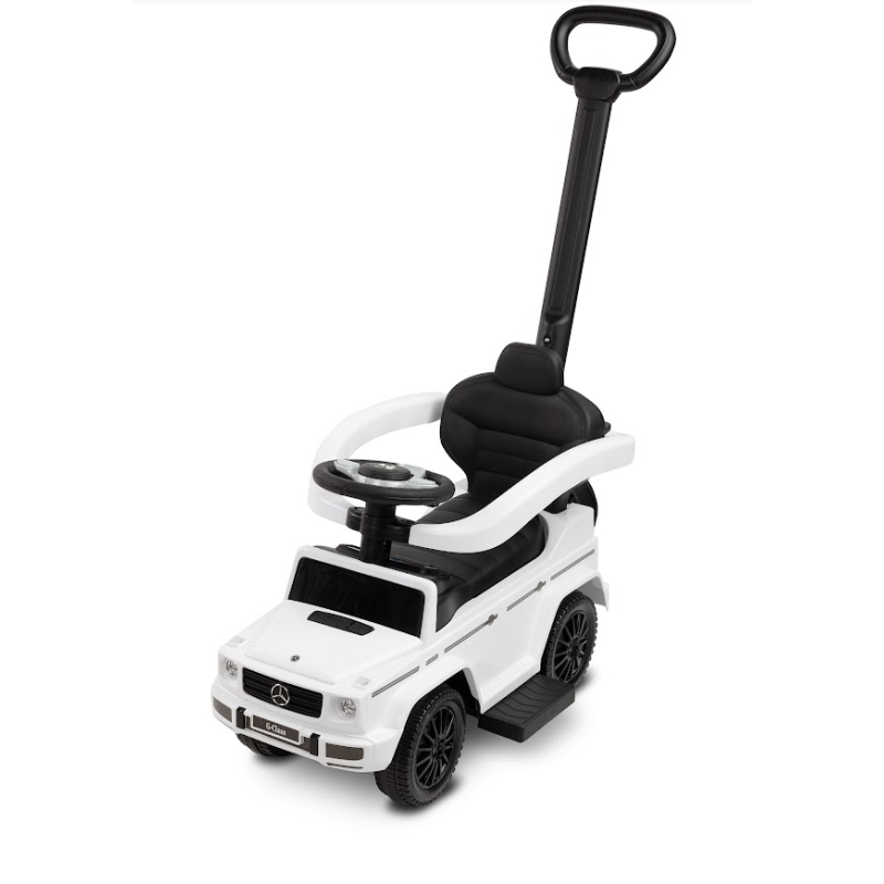 Машинка для катання Caretero (Toyz) Mercedes G350 D з батьківською ручкою White