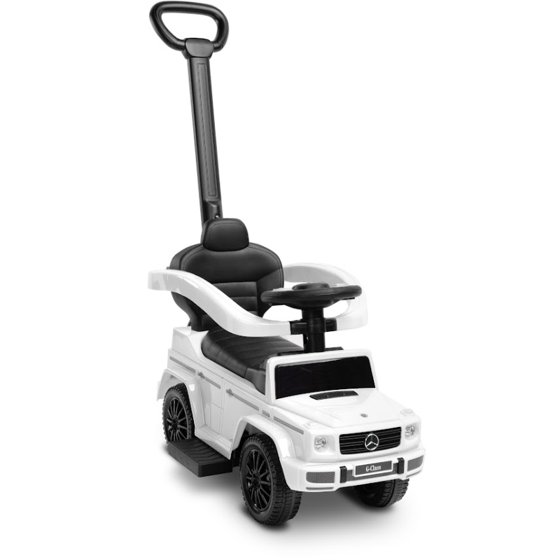 Машинка для катання Caretero (Toyz) Mercedes G350 D з батьківською ручкою White
