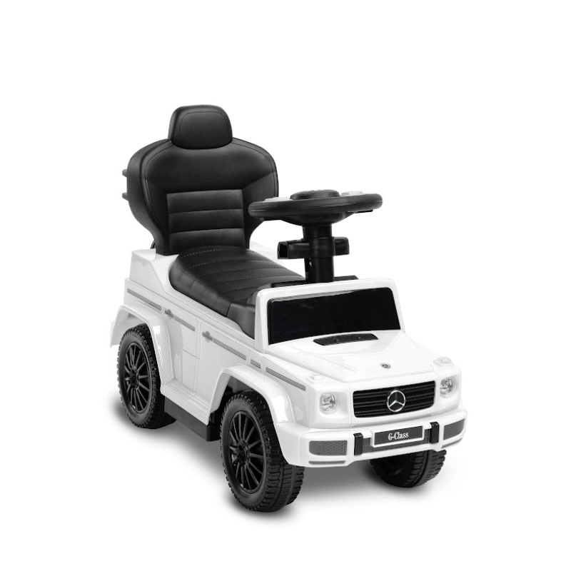 Машинка для катання Caretero (Toyz) Mercedes G350 D з батьківською ручкою White