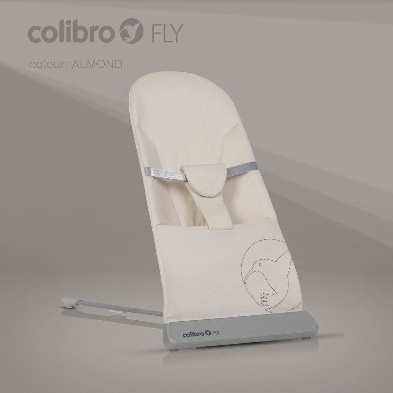 Дитячий шезлонг-гойдалка Colibro Fly Almond