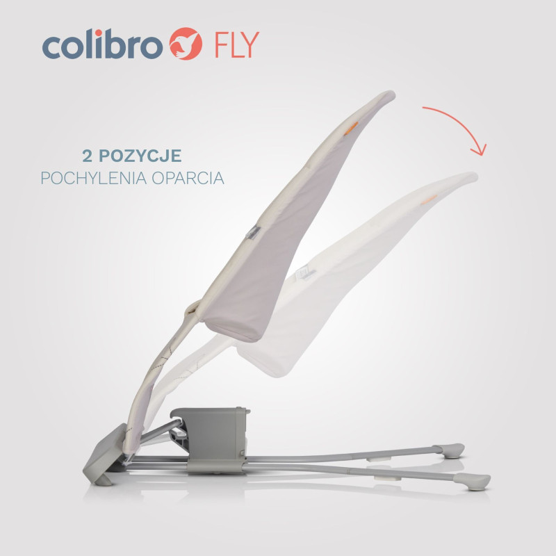 Дитячий шезлонг-гойдалка Colibro Fly Almond