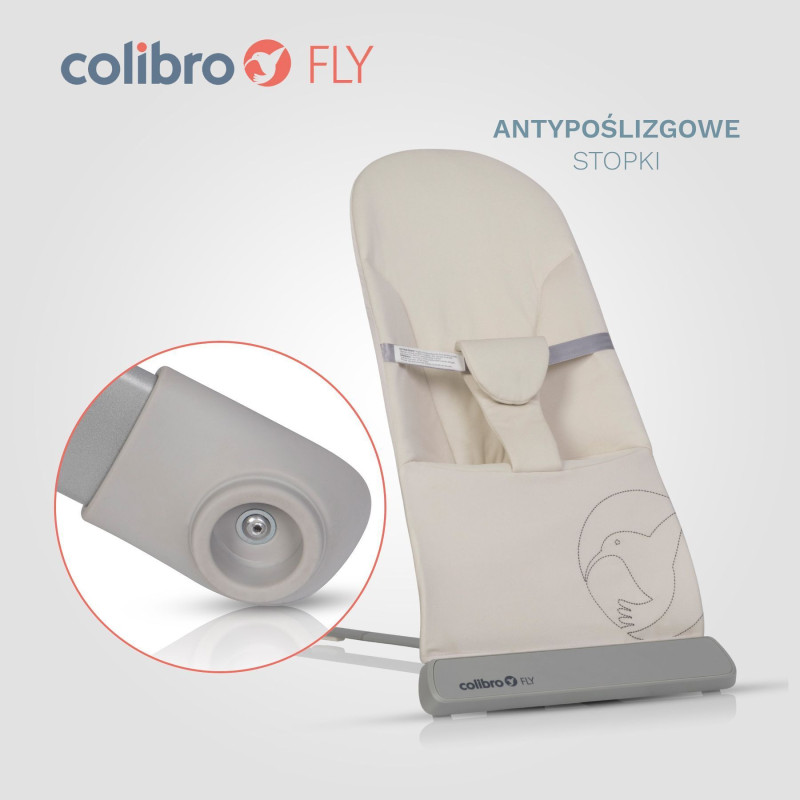 Дитячий шезлонг-гойдалка Colibro Fly Almond