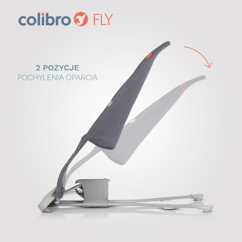 Дитячий шезлонг-гойдалка Colibro Fly Onyx