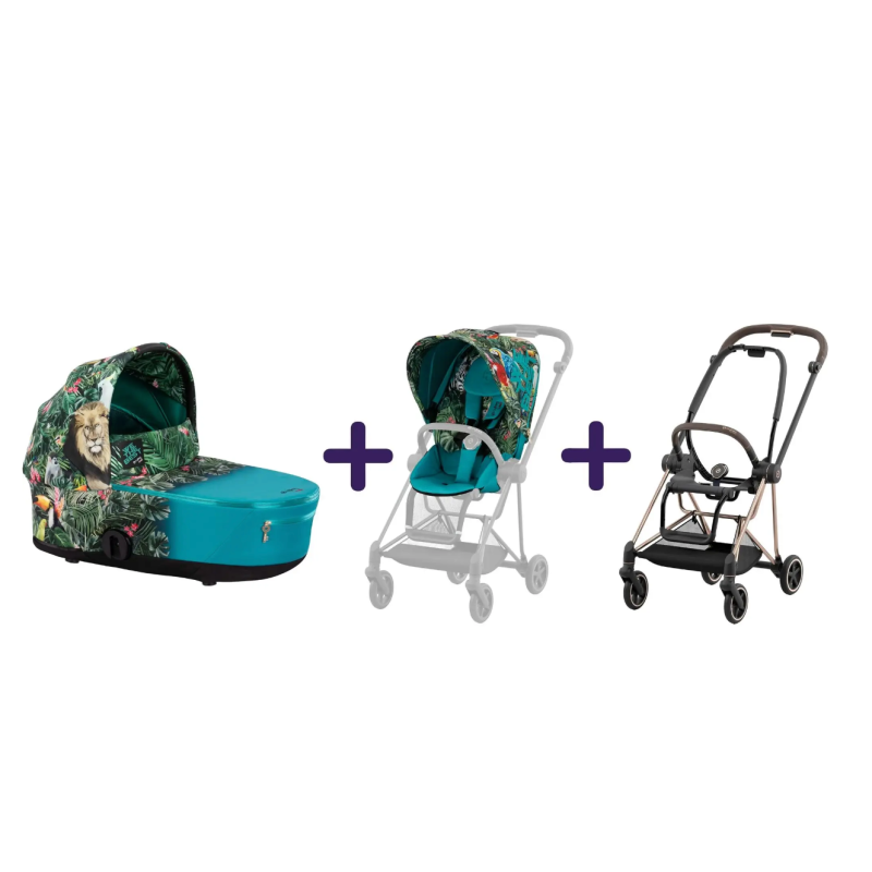 Коляска 2 в 1 Cybex Mios Rose gold Dj Khaled